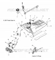 SYSTÈME D'ALIMENTATION, CARBURANT TANK ASM. and PUMP