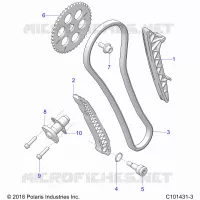 CHAINE DE DISTRIBUTION AND TENSIONER