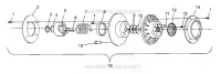 EMBRAYAGE DE TRANSMISSION 600 XC 0971776 AND EUROPEAN 600 XC E971776 (4937933793B014)