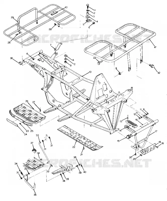 CHASSIS WITH RACKS UPDATED 5/90 (4917721772003A)