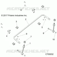 SUSPENSION, FRONT BARRE STABILISATRICE