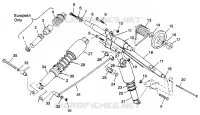 BRAS DE SUSPENSION ARRIERE CLASSIC TOURING 0973365 AND EUROPEAN CLASSIC TOURING E97336 (4938493849B014)