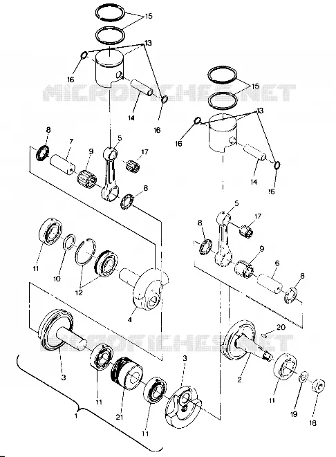PISTON AND VILEBREQUIN 500 AND 500 CLASSIC (4915411541038A)