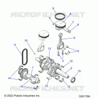 ENGINE, BALANCE SHAFT, VILEBREQUIN/PISTON