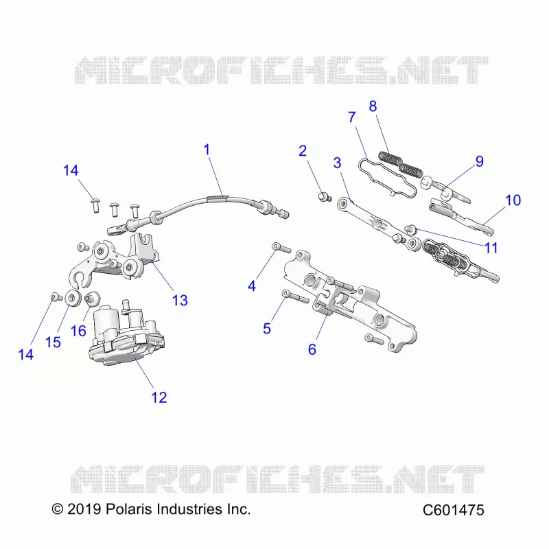ENGINE, VALVE D'ECHAPPEMENT ASM. AND ACTUATOR