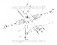 CREMAILLERE DE DIRECTION WITH ADJUSTABLE TILT COLUMN