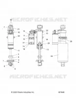 SUSPENSION, AMORTISSEUR AVANT TRACK