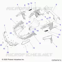 CARROSSERIE ARRIERE RACK AND FENDERS