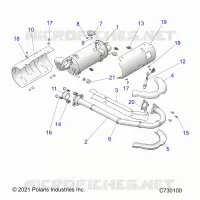 ENGINE, ECHAPPEMENT
