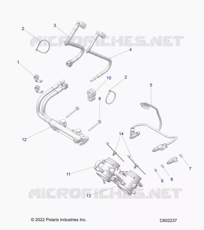 SYSTÃˆME D'ALIMENTATION, RAIL, LINES AND THROTTLE BODY