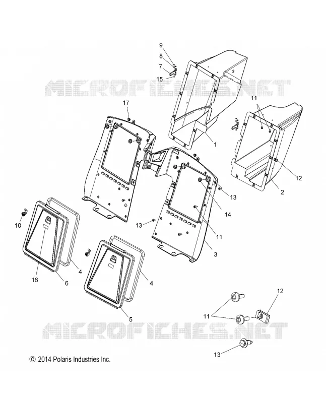 BODY, STORAGE COMPARTMENTS, REAR