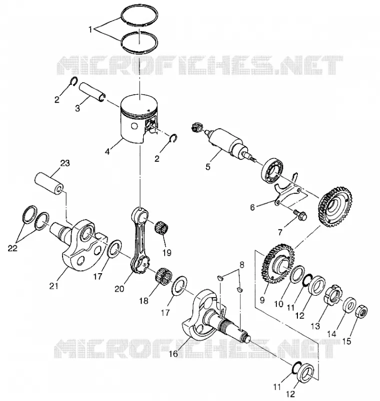 PISTON ET VILEBREQUIN
