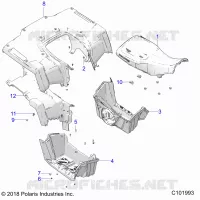HABITACLE ARRIERE, SEAT AND FOOTWELLS