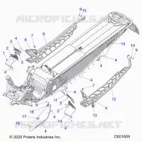 CHASSIS, PROTECTION D'EMBRAYAGE, FOOTRESTS, AND RUNNINGBOARDS