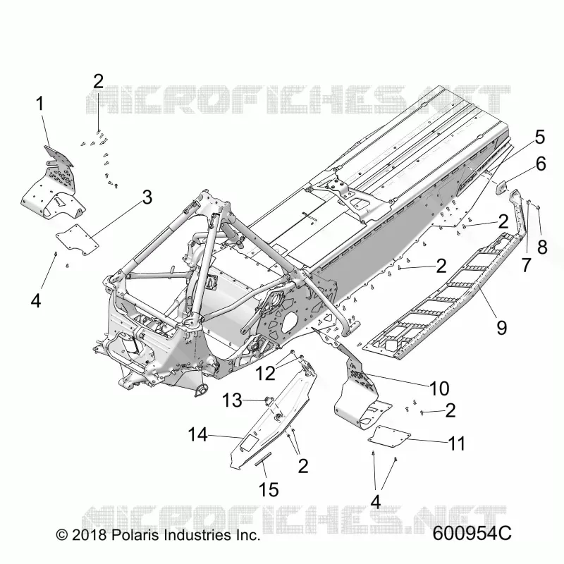 CHASSIS, PROTECTION D'EMBRAYAGE/FOOTRESTS/RUNNING BOARDS