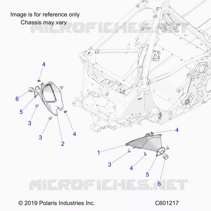 CHASSIS, TIE ROD BOOT ASM.