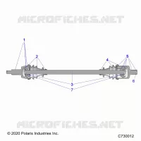 SYSTÃˆME DE TRANSMISSION, FRONT HALF SHAFT