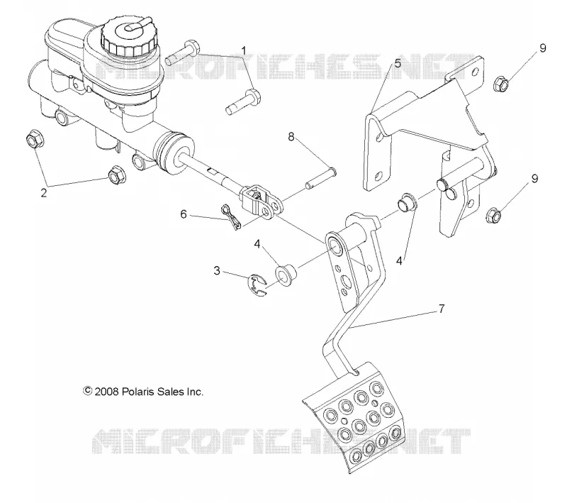 FREINS, PEDAL and MAITRE CYLINDRE MOUNTING