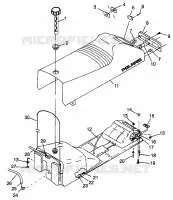 SIEGE ET RESERVOIR ULTRA 0986778 (4943554355A007)