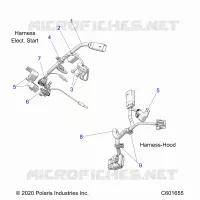 ELECTRICITE, WIRE HARNESS, HOOD, ELEC. START