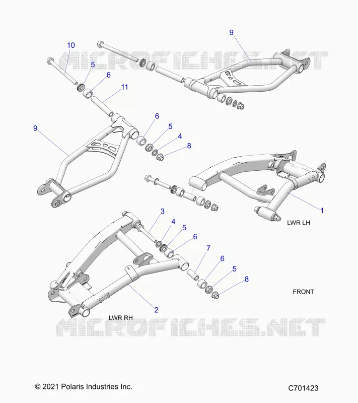 SUSPENSION ARRIERE CONTROL ARMS