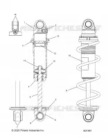 SUSPENSION, AMORTISSEUR AVANT TRACK, MONOTUBE