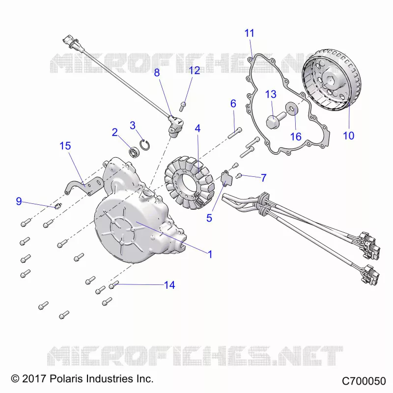 ENGINE, STATOR AND FLYROUE