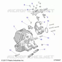 ENGINE, PRISE D'AIR MANIFOLD