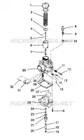 CARBURATEUR TRAIL / 0930761 and  TRAIL DELUXE / 0930243 (4923222322036A)