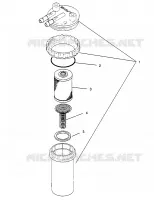 VIDANGE ASSEMBLY SLX 780 B954287 (4933953395C008)