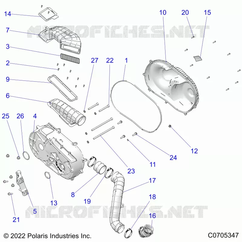 SYSTÃˆME DE TRANSMISSION, CLUTCH COVER AND DUCTING
