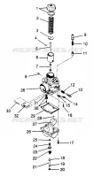 CARBURATEUR (XLT, SKS) XLT 0970756, XLT SKS 0970556 (4937693769D002)
