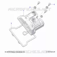 ENGINE, COUVERCLE SOUPAPE