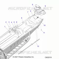 CHASSIS, REAR, MISC. COVERS AND SNOWFLAP