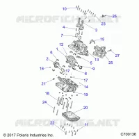 ENGINE, CRANKCASE AND VILEBREQUIN