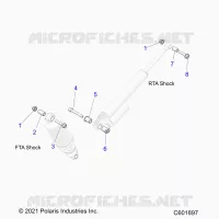 SUSPENSION, SUPPORT AMORTISSEUR , REAR SUSP.