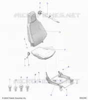 SIEGE (PASSENGER) AND SEAT BELT MOUNTING