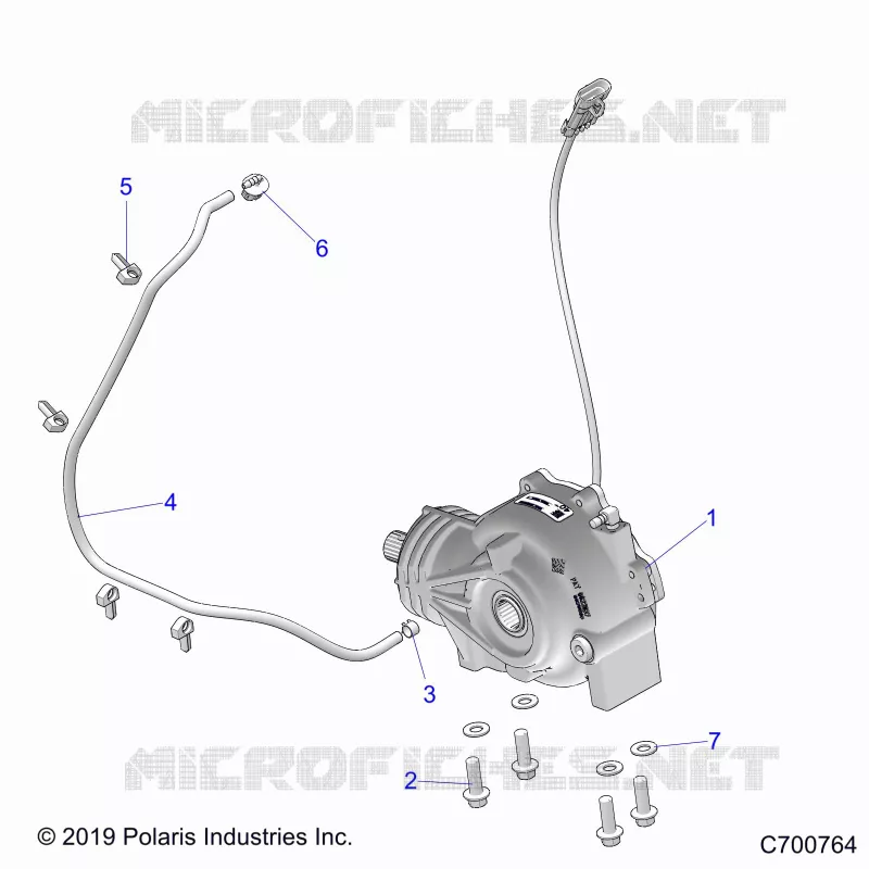 DRIVE TRAIN, FRONT SUPPORT PONT