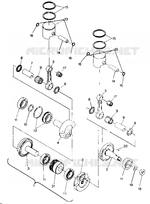 PISTON AND VILEBREQUIN 500 AND 500 CLASSIC (4915411541038A)