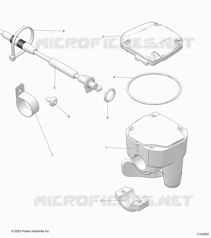 DIRECTION, CONTROLS, THROTTLE ASM. AND CABLE