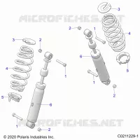 SUSPENSION ARRIERE SHOCK AND MOUNTING