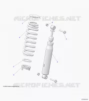 SUSPENSION, AMORTISSEUR AVANT MOUNTING