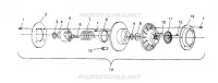 EMBRAYAGE DE TRANSMISSION XLT RMK 0960956, XLT SKS 0960556 AND EUROPEAN XLT SKS E960556 (4931813181C004)