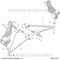 SUSPENSION, A-ARM AND SUPPORT MOUNTING