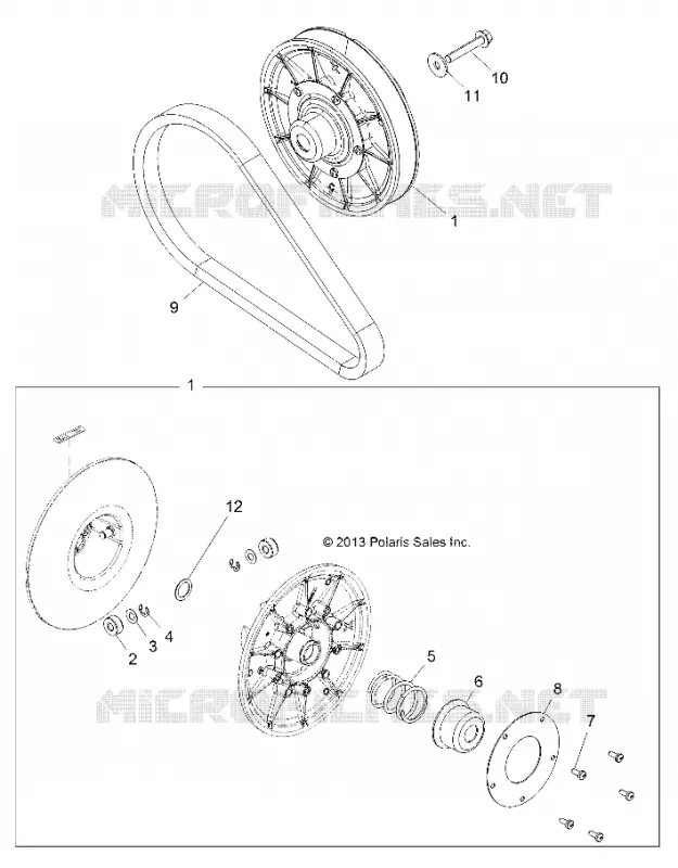 SYSTÃˆME DE TRANSMISSION, SECONDARY CLUTCH