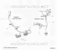 ELECTRICITE, WIRE HARNESS, HOOD, ELEC. START