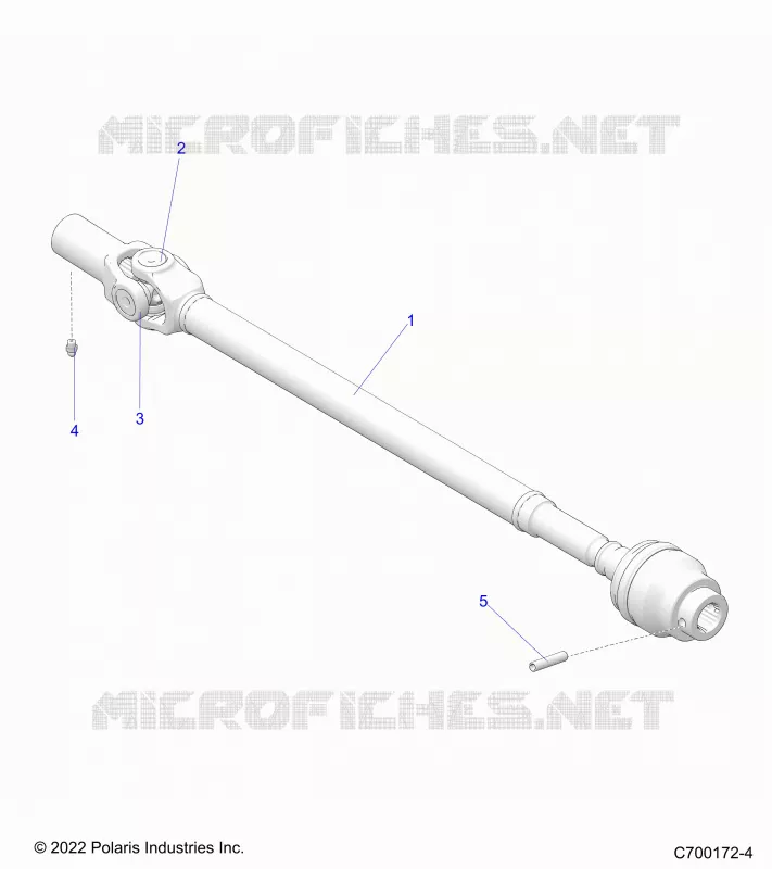 SYSTÃˆME DE TRANSMISSION, FRONT PROP SHAFT
