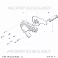 MOTEUR, WATERPUMP IMPELLER AND COVER