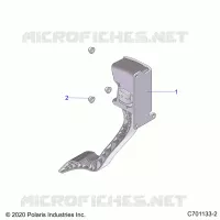ENGINE, PEDALE D'ACCELERATEUR