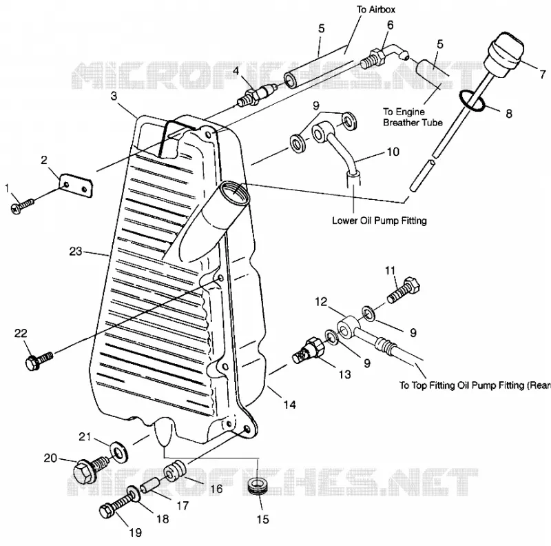 RESERVOIR D'HUILE SPORTSMAN 500 W969244 and SWEDISH SPORTSMAN 500 S969244 (4936093609B013)